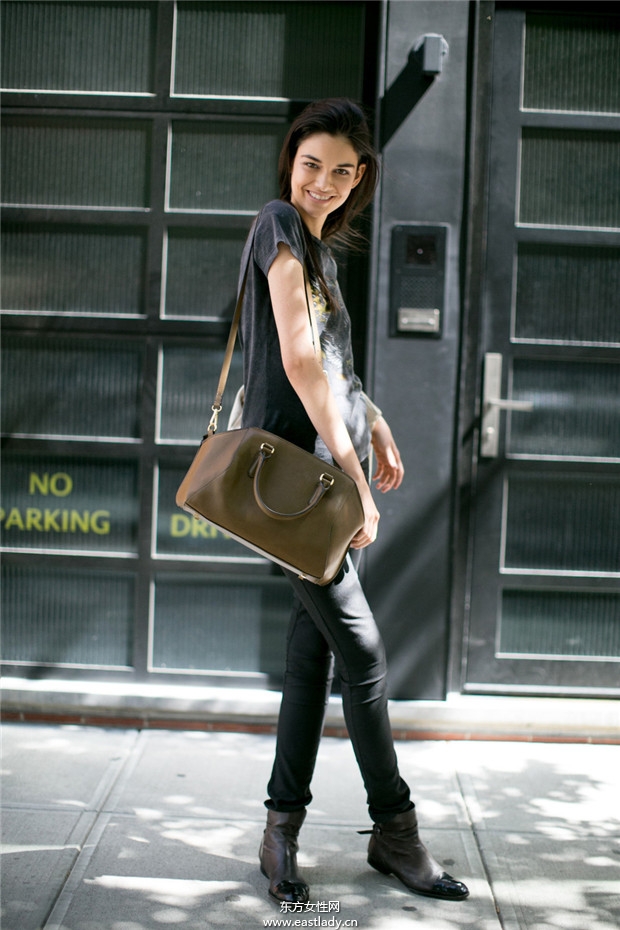 紐約時(shí)裝周明星模特們街拍圖