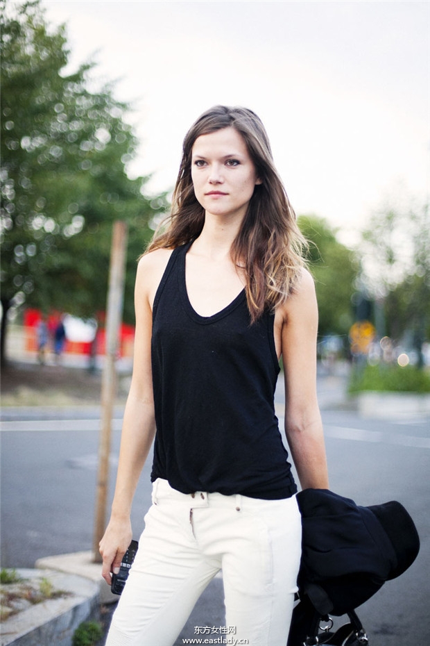 紐約時(shí)裝周明星模特們街拍圖