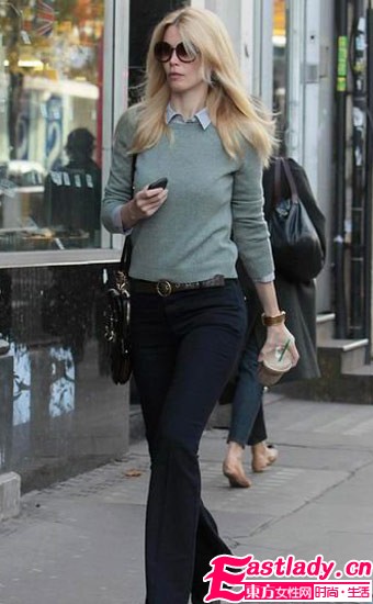 一件簡單灰毛衣 看明星搭出百變美麗