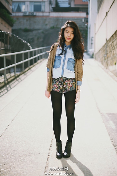 2013年1月中旬中國南方街頭時尚街拍飄逸著陣陣春風(fēng)