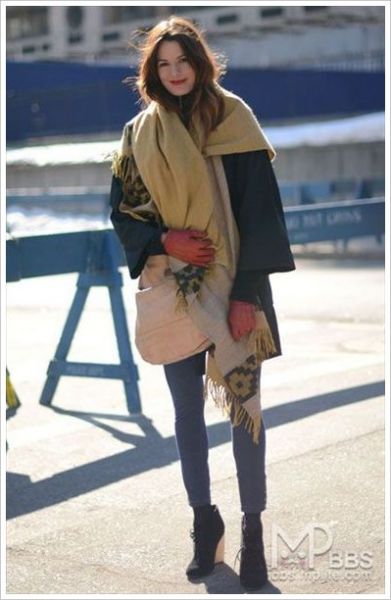 時(shí)裝周紐約街頭的精彩街拍