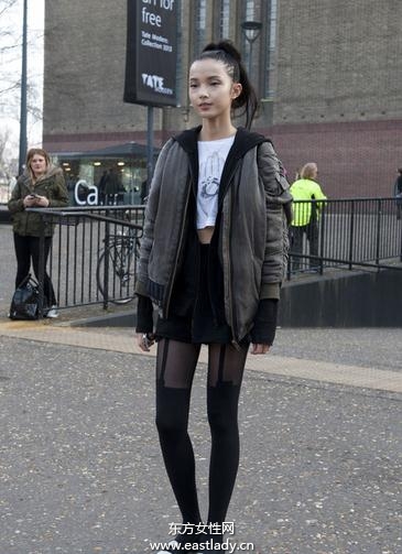 中國潮MM街頭街拍演繹青春活力