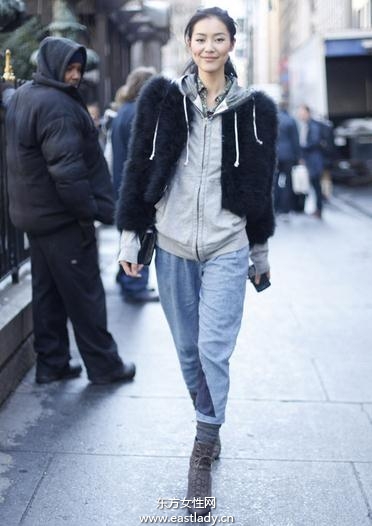 中國潮MM街頭街拍演繹青春活力