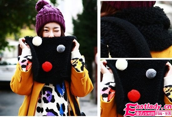 冬季圍脖流行大 戴上出街很有范