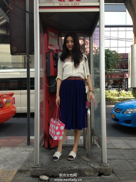 2013年1月中旬中國南方街頭時尚街拍飄逸著陣陣春風(fēng)