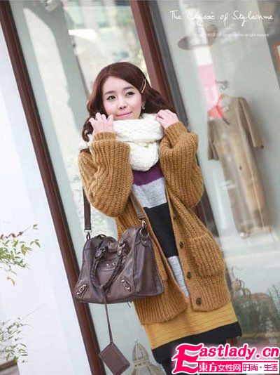 冬季保暖搭 圍巾越大越有范