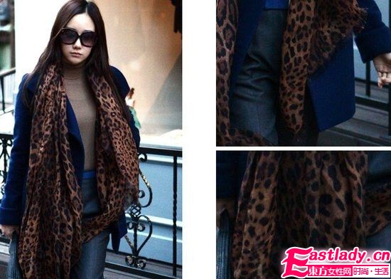 冬季保暖搭 圍巾越大越有范