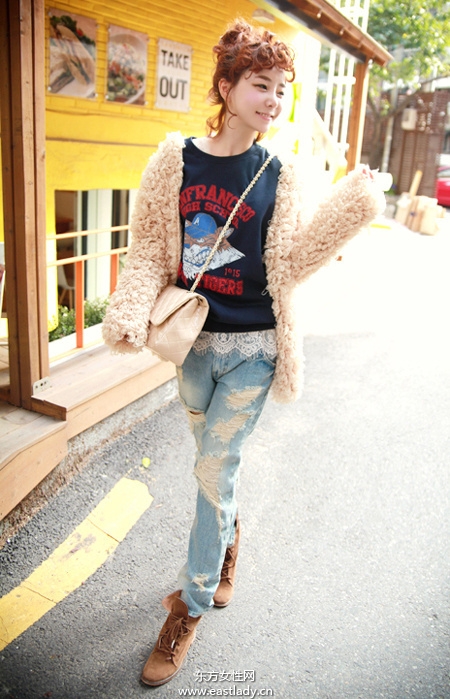 2013最新韓國街拍顯高顯瘦服裝搭配太有愛了