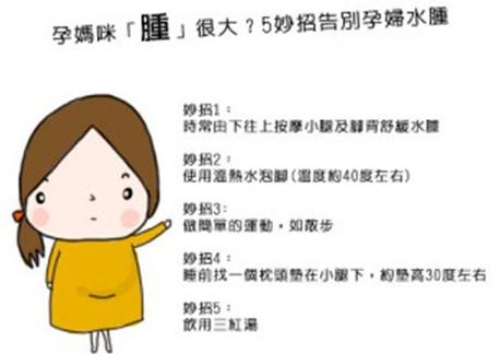 5妙招改善孕婦水腫