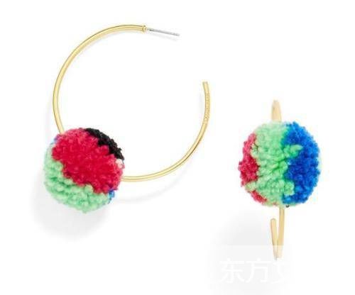 范爺又先行 范冰冰戴的毛球耳墜可是今夏最熱款