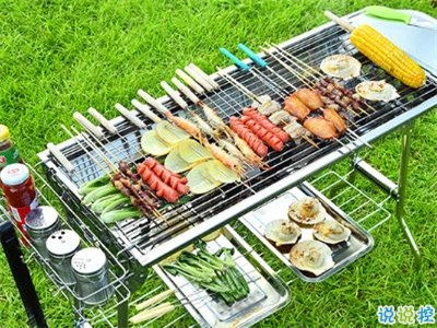 戶外燒烤的開心說說帶圖片 周末一群人燒烤的心情說說2