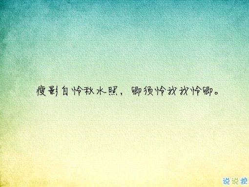 唯美有意境古詩(shī)句子帶圖片 寫入心間的傷感詩(shī)句3