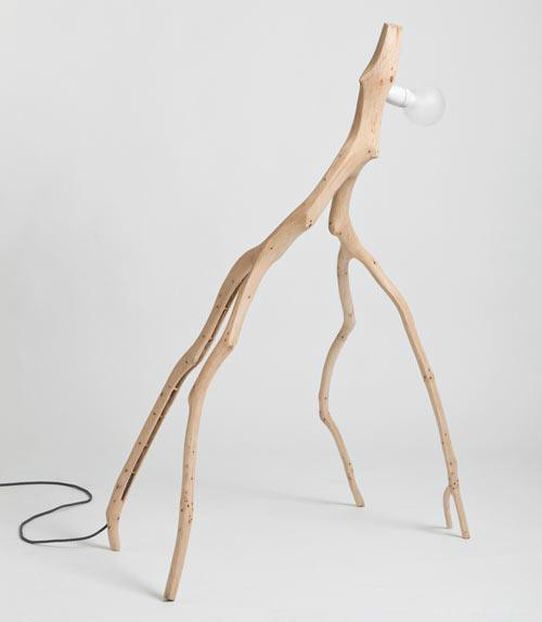 個(gè)性十足原木的中式燈具