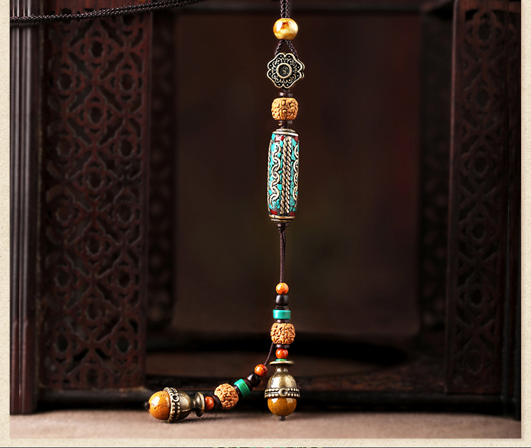 復(fù)古文藝尼泊爾吊墜毛衣鏈項鏈