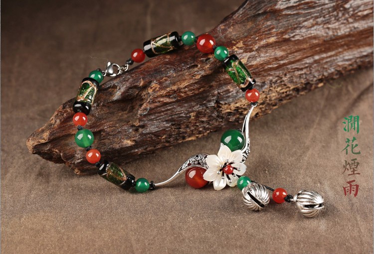 清新花朵鈴鐺腳鏈簡(jiǎn)約飾品