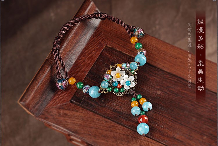 漫花遍野腳鏈:小清新貝殼花朵腳鏈