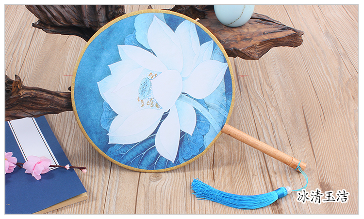 花卉圖案匠心啟航閱讀團(tuán)扇:16款古典雙面花卉團(tuán)扇