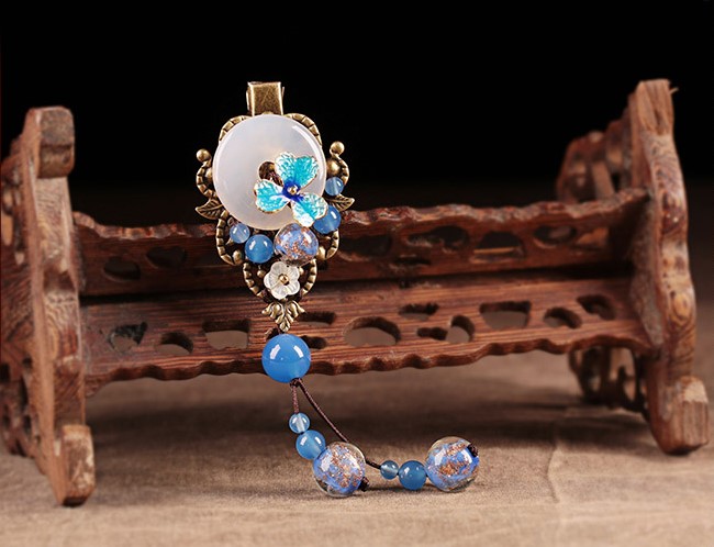 清水怡香發(fā)夾:古典古風(fēng)魚(yú)嘴發(fā)夾頭飾