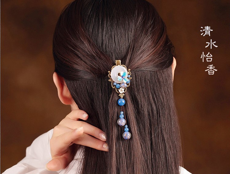 清水怡香發(fā)夾:古典古風(fēng)魚(yú)嘴發(fā)夾頭飾