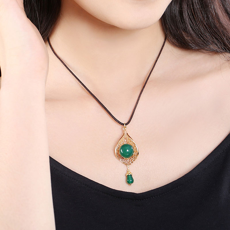 天河念珠項鏈:瑪瑙風情的古風首飾