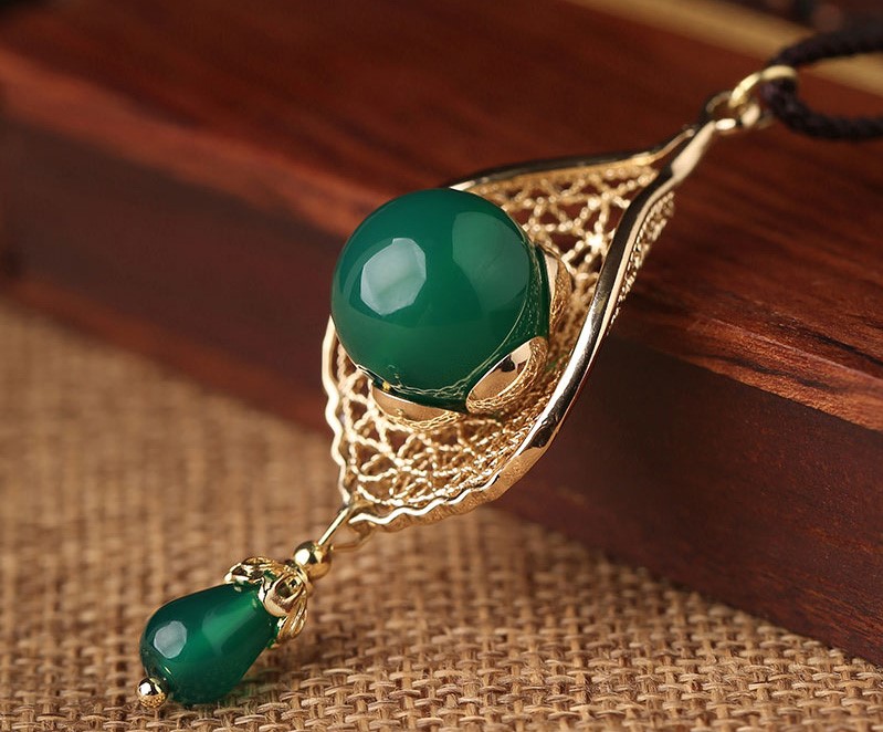 天河念珠項鏈:瑪瑙風情的古風首飾