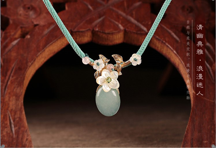 復(fù)古小清新項鏈:簡約脫俗森洗首飾