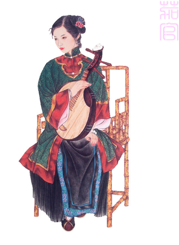 趙成偉《清裝紅樓人物譜》欣賞(一)