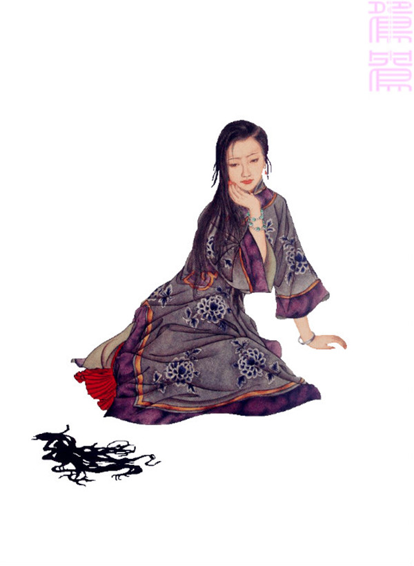 趙成偉《清裝紅樓人物譜》欣賞(三)