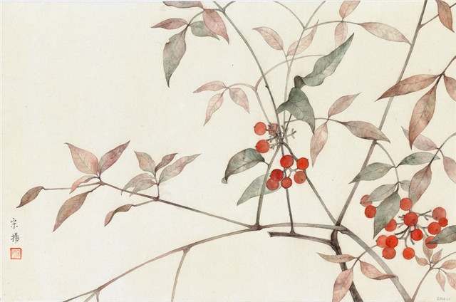 古典清雅宋揚(yáng)國畫植物家具工筆畫(二)