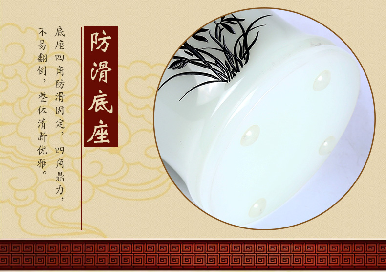 三色匠心啟航閱讀氣清如蘭玉石筆筒