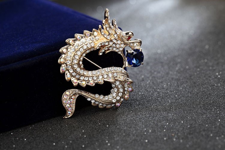 匠心啟航閱讀十二生肖胸針動(dòng)物龍胸花別針