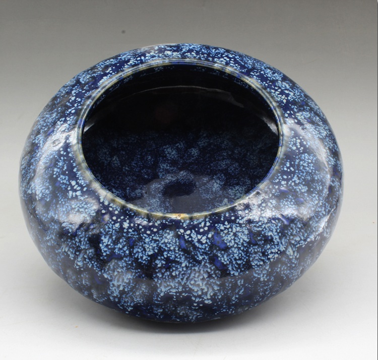 景德鎮(zhèn)·清乾隆高溫窯變花釉水盂(二)