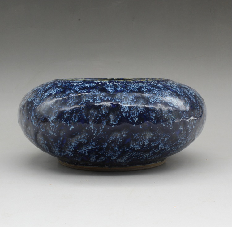 景德鎮(zhèn)·清乾隆高溫窯變花釉水盂(二)