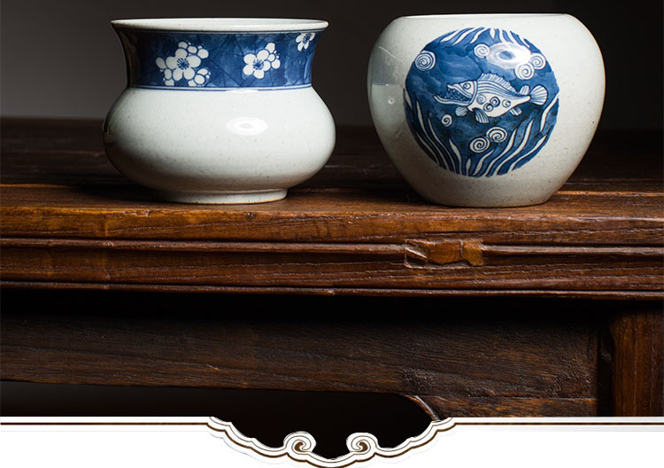 建水民窯青花水盂(一)