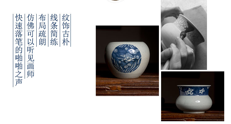 建水民窯青花水盂(一)