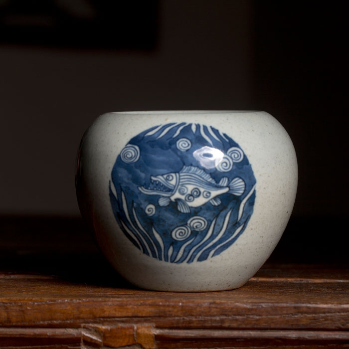 建水民窯青花水盂(二)