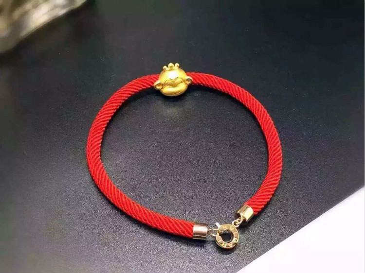 皇冠福猴紅繩手鏈(二)