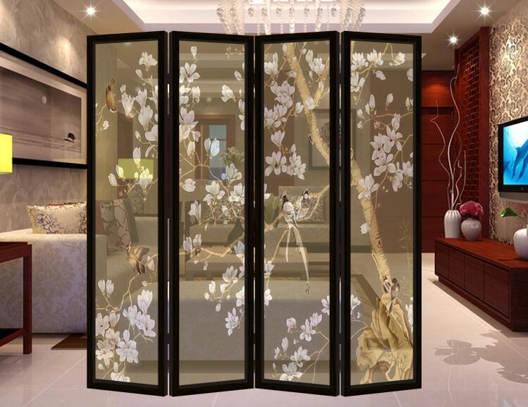 時尚簡約中式實木屏風(fēng)