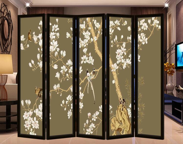 時尚簡約中式實木屏風(fēng)