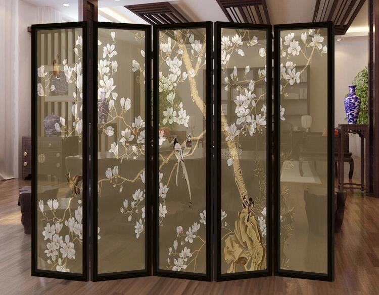 時尚簡約中式實木屏風(fēng)