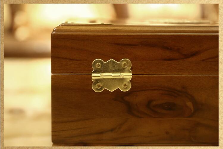 新中式實木明清復(fù)古老家具小樟木箱子