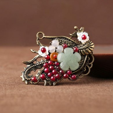 匠心啟航閱讀鳳凰飾品復(fù)古優(yōu)雅項(xiàng)鏈?zhǔn)罪? / data-uZMi=