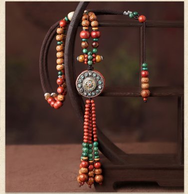 民族風(fēng)菩提石民族風(fēng)項(xiàng)鏈毛衣鏈?zhǔn)罪? / data-ABFG=