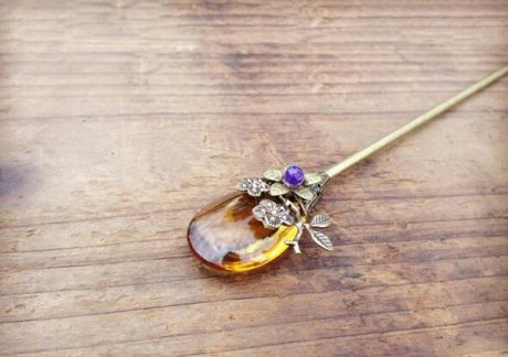 大水滴古典匠心啟航閱讀盤發(fā)發(fā)簪單簪