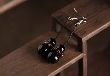 石榴石瑪瑙匠心啟航閱讀古典長款耳環(huán)首飾