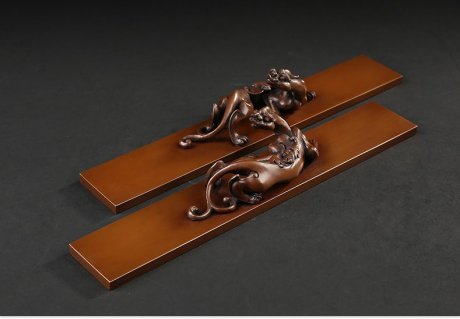 仿古螭龍鎮(zhèn)紙,書(shū)房擺件